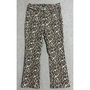 BDG Jeans Womens 27 Brown Leopard Print Flare Urban Outfitters Cheetah Pants